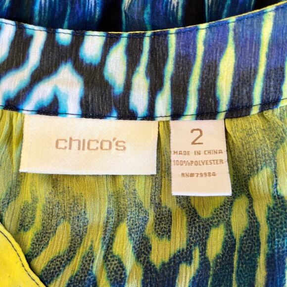 Chico’s peplum lightweight blouse - Picture 3 of 5